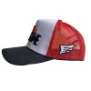 Casquette trucker 3D Logo rouge