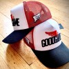 Casquette trucker 3D Logo rouge